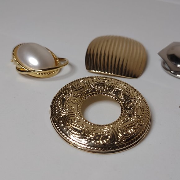 Lot Of 6 Lightweight Metal Scarf Clips - Picture 8 of 16